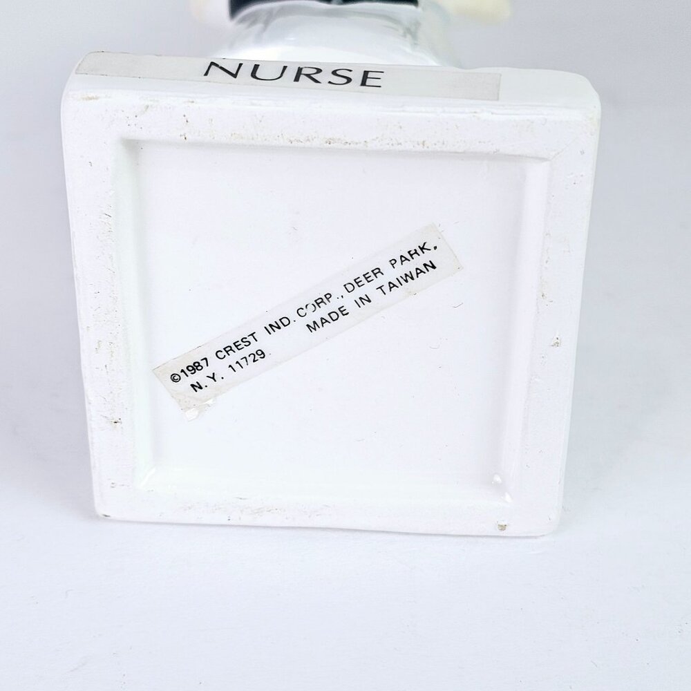 Vintage 1987 Crest Ind Nurse RN, LPN, PCT, Bud Vase, 6 5/8" tall", RARE!! - Picture 6 of 6